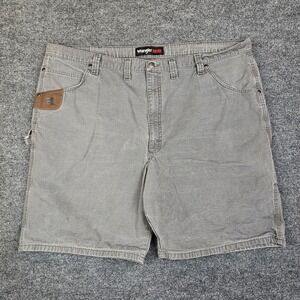 Wrangler Riggs Carpenter Shorts 48 Relaxed Fit Workwear Gray Utility 3W320ST‎